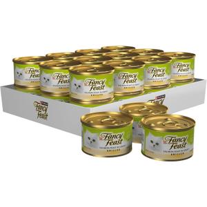 Fancy Feast Grilled Salmon Feast In Gravy Canned Cat Food 24 - 3oz Cans, Best Before JUN 2027