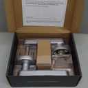 IRONZON Fingerprint Door Lock with Handle Smart Door Lock with Keypad for Home Hotel Office Apartment Bedroom (SilverAPP)