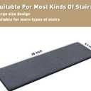 PURE ERA Ultra Plush Carpet Stair Treads 9.5 X 36 Inch Dark Gray 14 Pcs