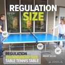 JOOLA NOVA Outdoor Ping Pong Table with Waterproof Table Tennis Net Set - Quick Assembly - All Weather Aluminum Composite Surface - Tournament Quality - Indoor & Outdoor Compatible 9x5 foot