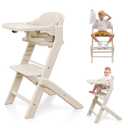 Obee Odee Full-Body Washable Baby High Chair with Soft Cushion, Adjustable for 6 Months to 220 Lb - Multifunctional and Convertible High Chairs for Babies and Toddlers -Portable and Easy Operation