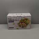 BOROHOUSE 5-Pack Borosilicate Glass Containers with Tempered Lids, 35.2oz/4.4 Cup Airtight Meal Prep Set, Microwave/Freezer Safe (Gray)