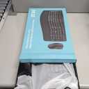 Wireless Keyboard and Mouse Combo, 2.4G Full Size Wave Keys Ergonomic Keyboard with Wrist Rest and 3-Level DPI Adjustable Wireless Ergonomic Mouse for Windows, Mac OS Desktop/Laptop/PC(Black)