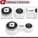 1 Pc Engine Motor Mount for Ford Focus 2006-2009 Rear Engine Mounting Silver Tone Black Metal