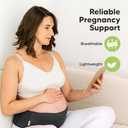 KeaBabies Maternity Belly Bands for Pregnant Women - Soft & Breathable Pregnancy Belly Support Band, Adjustable Maternity Belt for Back, Pelvic Support, Comfortable, Easy to Use (Midnight Black, XL)