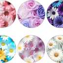 (6 Pack) Collapsible Cell Phone Grip for Smartphones,Expanding Cellphone Holder for Phone - Flower