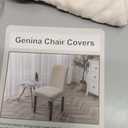 Waterproof Dining Chair Covers Set of 4, Stretch Chair Slipcovers for Dining Room, Removable Washable Parsons Chair Covers Protector for Kitchen (Leaves-Beige, 4 PCS)