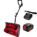 MZK Cordless Snow Shovel, 20V 13-Inch Battery Powered Snow Thrower, Battery Snow Blower with Directional Plate & Adjustable Front Handle(4.0Ah Li-ion Battery & Fast Charger Included)