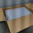 Amazon Basics Plastic Storage Containers with Secure Latching Lids, Stackable Organization Bins, Clear/Grey, 12 Quart, Set of 6