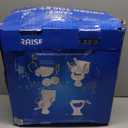 Carex E-Z Lock Raised Toilet Seat With Handles, 5" Toilet Seat Riser with Arms, Handicap Raised Toilet Seat For Seniors and Elevated Toilet Seat (1 Count (Pack of 1))