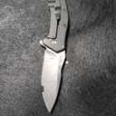 Kershaw Eris Folding Pocket Knife (1881); 3-Inch Stainless Steel Drop-Point Blade Featuring SpeedSafe Assisted Opening, Titanium-Coated Handle, Secure Frame Lock and Reversible Pocket Clip; 4.7 OZ