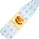 BNDX Ironing Board Cover, 15" x 54" Standard Size Thick Padding with 2" Elastic, Stain Resistant & Durable Scorch, 2 Click Buckles for Smooth Iron and Easy Installation