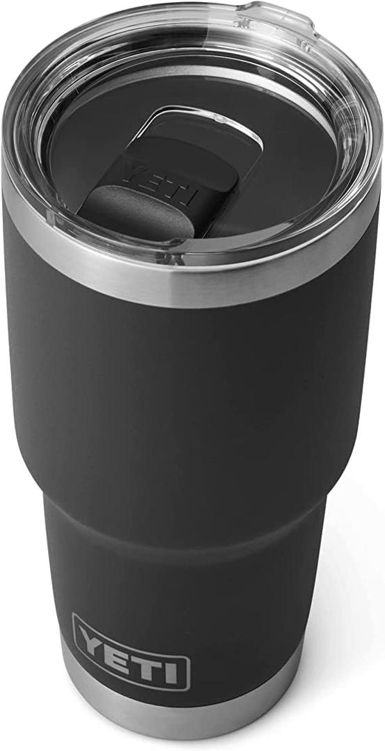 YETI Rambler 30 oz Stainless Steel Vacuum Insulated Tumbler w/MagSlider Lid, Black (1 Count (Pack of 1))