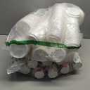 Zhehao 100 Pack 9 oz Christmas Paper Coffee Cups with Lids Disposable Paper Hot Cocoa Cups Christmas Drinkware Party Supplies for Coffee Tea Beverage(Gnomes)