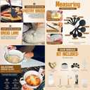 Sourdough Starter Kit 12 Pcs-Heart Shape Bread Proofing Basket, Sourdough Starter Jar, Dough Whisk, Bread Lame, Silicone Brush, Measuring Spoons, Sourdough Bread Baking Supplies