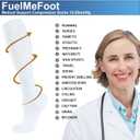 FuelMeFoot 3 Pack Copper Compression Socks - Compression Socks Women & Men Circulation - Best for Medical,Running,Athletic (White, XL)