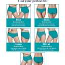 Fruit of the Loom womens Breathable Underwear, Moisture Wicking Keeps You Cool & Comfortable, Available in Plus Size (9, Cooling Stripes - Brief - 6 Pack - Colors May Vary)