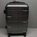 Coolife Luggage Suitcase PC+ABS Spinner Built-In TSA lock 20in Carry on (Charcoal.)