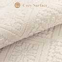 U'Artlines 8x10 Beige Washable Area Rug for Living Room