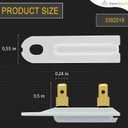 Seentech 8577274 Dryer Thermistor and 3392519 Dryer Thermal Fuse - Exact Fit for Whirlpool Kenmore Maytag Inglis - Replace 8577274, 3390292, 3406294, 3976615, 772546, AP3919451, AP601351