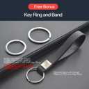 2pcs Compatible with Mitsubishi Eclipse Cross Lancer Mirage Montero Outlander Montero Sport Outlander Sport Smart 3 Buttons Key Fob Cover Case Key Chain Protector Holder
