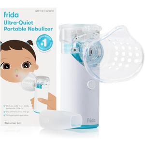 Frida Baby Nebulizer for Babies, Portable Nebulizer for Kids, Babies, Infants & Adults, UltraQuiet Handheld Nebulizer with Mask + Diffuser, Congestion + Flu Relief