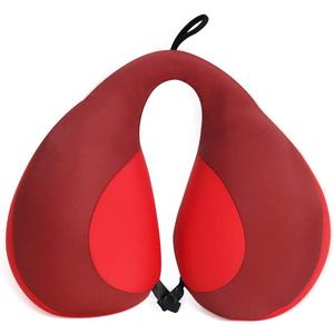 MOOB Kids Pillow for Car Seat Kids Travel Neck Pillow U-Shape Protection Headrest Air Cushion Child Car Seat Pillow (Red)