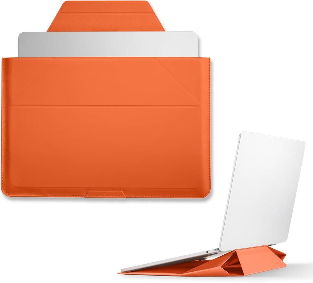 MOFT Laptop Carry Sleeve, 2-in-1 Laptop Bag & Stand for 14" Air/Pro & Dell/HP/Lenovo/Asus, Stylish Slim Computer Sleeve Bag with Expandable Storage for Computer Accessories, Sunrise