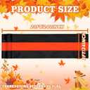 Fall Bunting Thanksgiving Day Dcor Autumn Banner Halloween Bunting Flag- 3 Stripe Orange & Black Bunting Flags Trick or Treat Decor Outside Wall Garden Porch Indoor Home - 24" x 240"