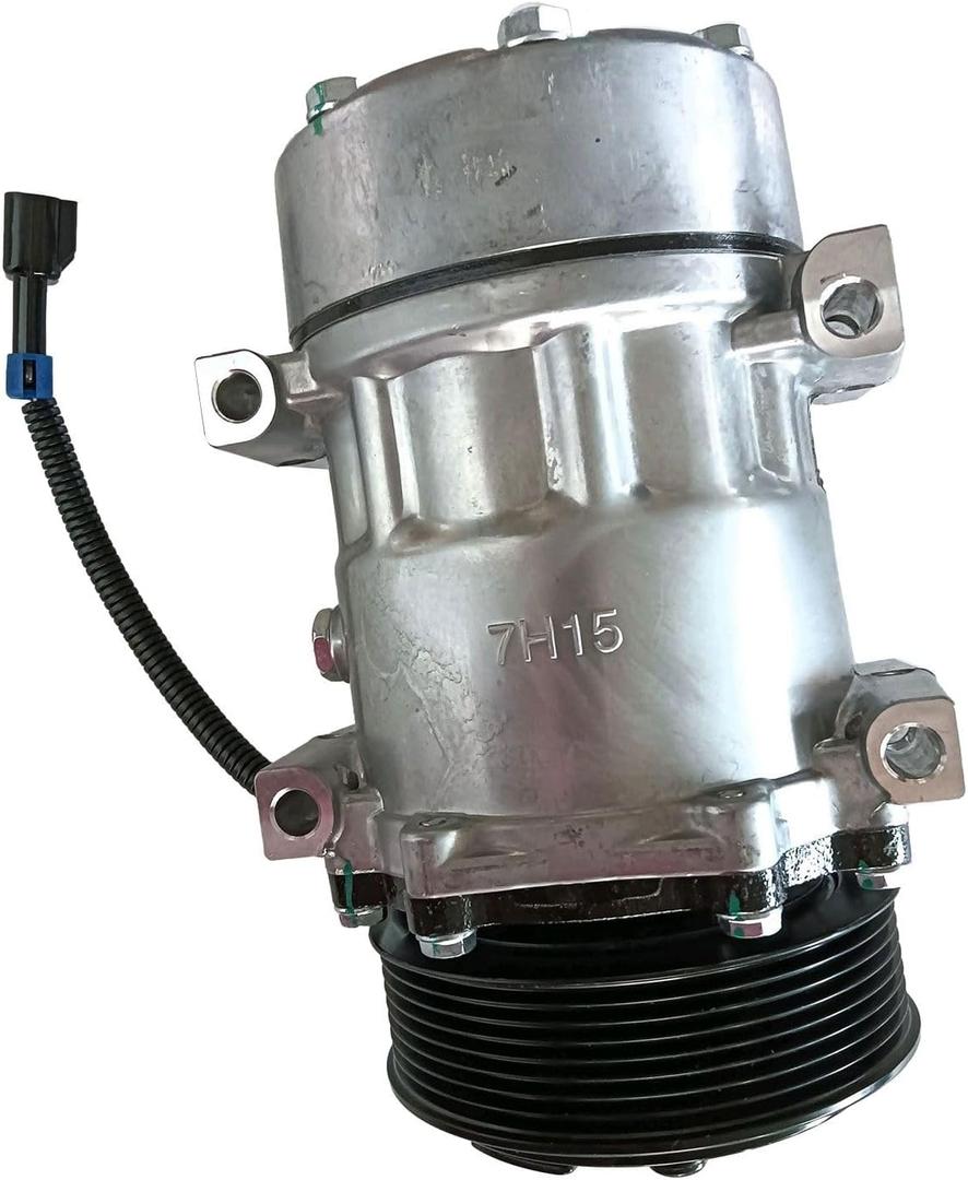 PartsFlow - CO4759C Fits Kenworth C500 K100E K270 K300 K370 T170 T2000 T270 T300 T370 T400 T600A T800 W900 2000-2015 Peterbilt 320 379 385 2006-2015 A/C Air Conditioner Compressor w/Clutch