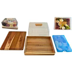 Chillcuterie™: The All-in-One Chilled Charcuterie Board Set. Keep Your Spread Fresh for Hours. (Patent and Trademark Pending).
