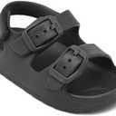 ChayChax infants  Boys Girls Double Buckle Sandals Children's Adjustable Back Strap Water Sandal Size 4 Kids