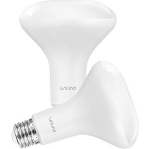 Linkind BR30 LED Flood Light Bulbs Indoor, 65W Equivalent Dimmable LED Recessed Bulbs, 10W 850 Lumens, 2700K Soft White E26 Base, Recessed Can Light Bulb for Bedroom Dining Room Bathroom, 2 Packs