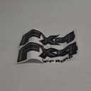 Ford F150 Decal Sticker Set: FX4 Off Road Truck Bedside Replacement - Super Duty Gray Metallic Offroad Die-Cut - Silver - Compatible with Ford F150, Premium Series (Metallic Finish)