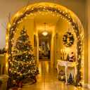 JMEXSUSS 500 LED Christmas Lights Outdoor, 173ft Warm White Christmas Tree Lights, 8 Modes Plug in Twinkle String Light for Outside Holiday Indoor Ceiling House Xmas Decorations