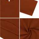 Laughido Women's Casual Raglan Long Sleeve Tunic Round Neck Curved Hem Loose Fit 2025 Basic Long Sweatshirt (M)