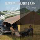 Tailgate Tent,Tailgate Awning, Car Awning Sun Shelter Waterproof 3000MM UPF 50+, for Outdoor Camping, SUV, Truck Van Camper Trailer, 13.33'x16'