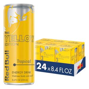 Red Bull Energy Drink, Tropical, Yellow Edition (EXP 10/27/26)