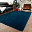 Przemy Washable Area Rug for Living Room Bedroom, 5x7 Feet Navy Blue Memory Foam Rug, Super Soft Modern Indoor Carpet for Kids Room Boys Girls Dorm Bedside Nursery Decor Mat