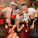 48pcs Winter Party Favor Snowflake Winter Wonderland Party Decorations Snowman Bear Penguin Paper Eyeglasses Bead Necklaces Supplies Photo Booth Props for Holiday Shower Birthday