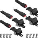 Golf Cart Seat Belts, 40" Retractable Universal Seat Belts Kit for Club Car EZGO Yamaha 2 Set/4 Set