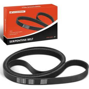 A-Premium 96.61 Inch Serpentine Belt Compatible with Ford, Jeep, Dodge, Chevy, GMC, Chrysler, Mercedes-Benz, Land Rover, Cadillac, Kia, Jaguar, Lincoln, Audi - F-150, Cherokee, Grand Caravan, Tahoe