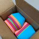 Silicone Bento Lunch Box Dividers 3 Shapes of Standard Round & Square & Rectangle - Reusable Silicone Cupcake Liners Non-Stick Muffin Cups for Baking (Multicolor)