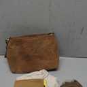 BERLINER BAGS Vintage Genuine Leather Shoulder Bag Marbella XS, Small Crossbody Purse for Women (Walnut)