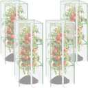 ZeeDix 43.3" x 16.1" Garden Bird Netting for Square Tomato Cage, 4 Pack Garden Mesh Barrier, Plant Covers Protect Tomatoes, Vegetables, Blueberry Bush from Birds & Pests
