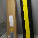 Foldable1 Channel Rubber Cable Protector Wire Hose Protective Ramp 22000Lbs Load Capacity Traffic Speed Bump for Asphalt Concrete Gravel Driveway Indoor Outdoor (1PACK)