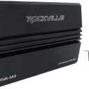Rockville RVA-M3 V2 Mono Car Amplifier, 4000W, 1000W Dyno-Certified RMS @ 1 Ohm, Class-D, MOSFET, Bass Remote, Perfect for Subwoofers and Car Audio