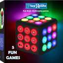 PlayRoute Electronic Brain & Memory Game Cube - Fun Toy Gift Ideas for Ages 6-12+ Year Old Boy & Girl - Cool Toys for Boys and Girls - Handheld Games Gifts for Kids and Teens
