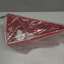 Samsill Durable 6 inch 3 Ring Binder, Locking D Ring 100% Recycled Chipboard, Red