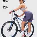Sportneer Women Padded Bike Shorts - 4D Bicycle Cycling Shorts with 2 Zipper Pockets & 1 Inner Thigh Pocket, XL
